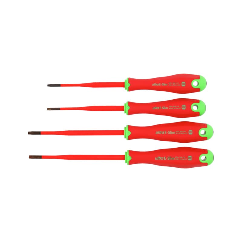 RECA ultra E-Slim VDE screwdriver set, 4 pieces, TX