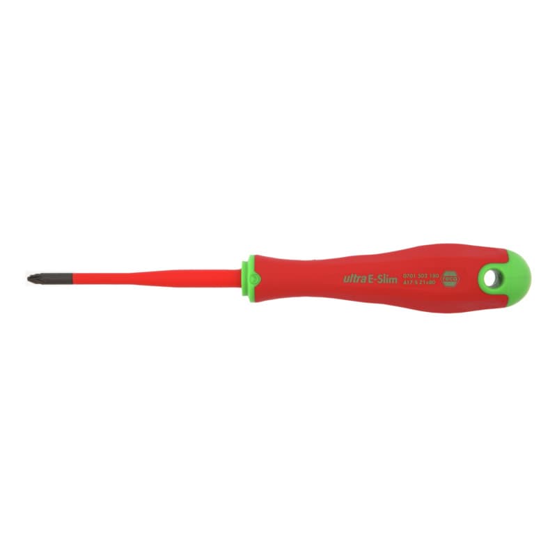 RECA ultra E-Slim VDE screwdriver PZ, recessed head, PlusMinus Z1 +/-