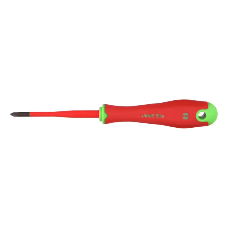 RECA ultra E-Slim VDE screwdriver, recessed head, 3-component handle PH 1