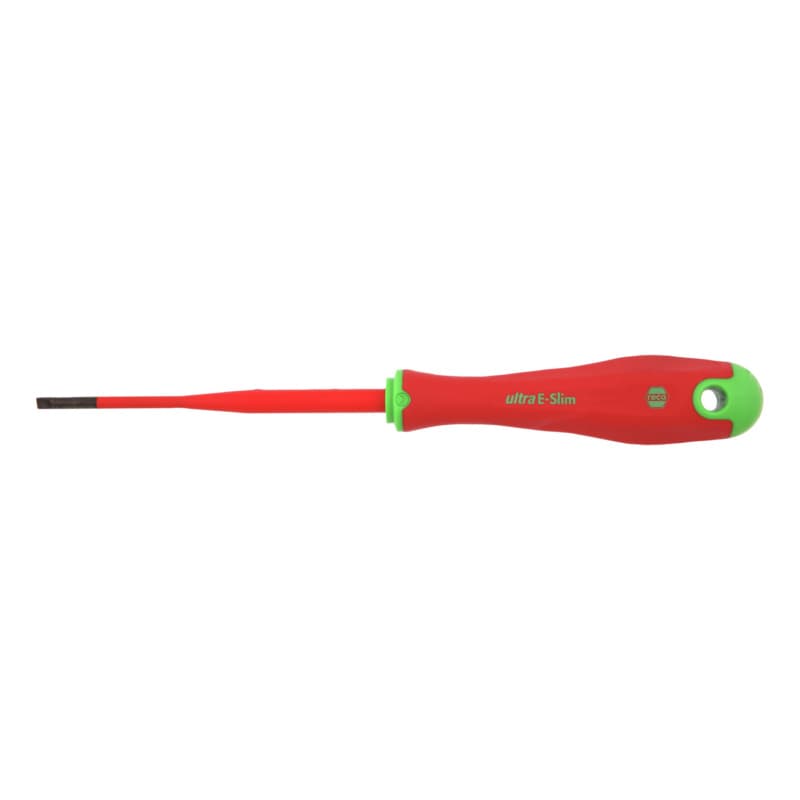 RECA ultra E-Slim VDE screwdriver, slotted, 3-component handle 3.0 x 0.5 mm