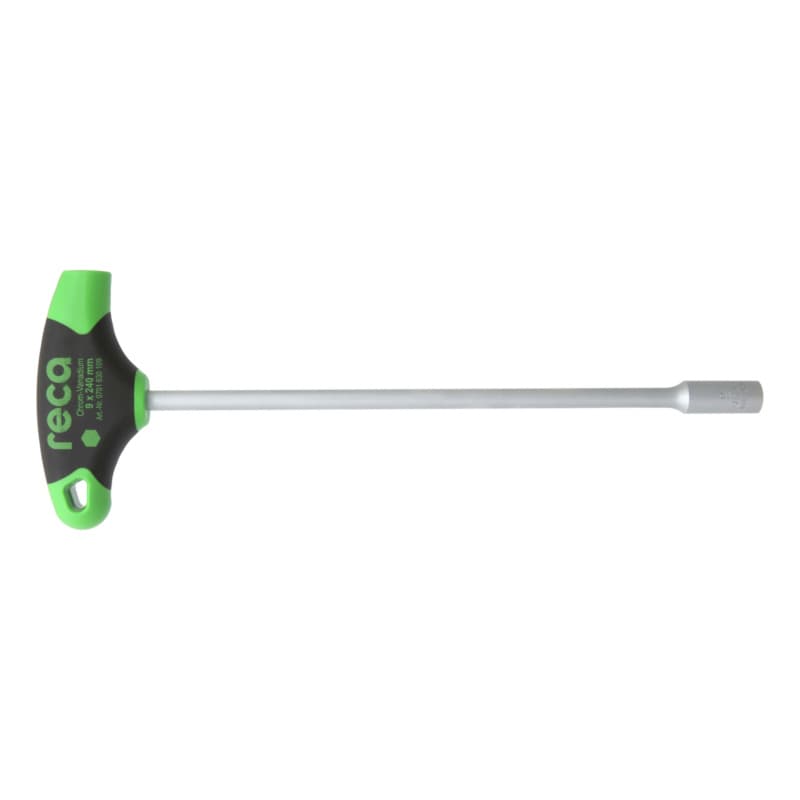 RECA 2C T-handle socket wrench, 2-comp. handle, width across flats 7 x 240 mm