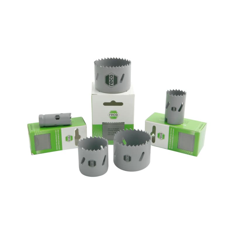 Extreme hole saw, HSS-Co8 bimetal, sanitation set, 8 pieces