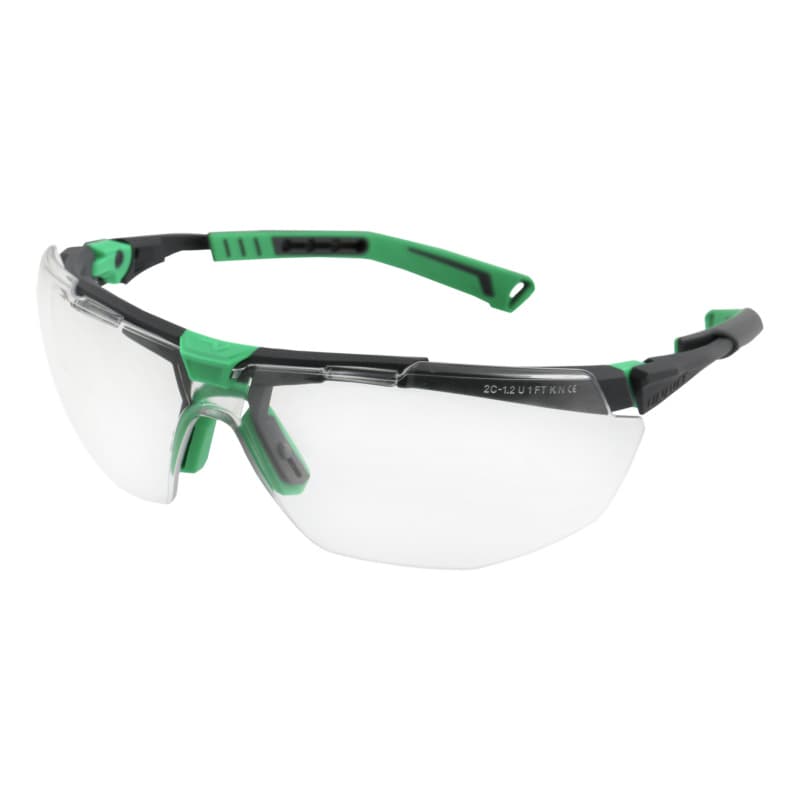 5X1 safety glasses with frame, clear clear, UV protection 400, SoftPad, AB+, AK+