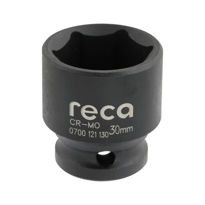 RECA impact socket wrench insert 1/2" DIN 3129 hexagonal 30 mm