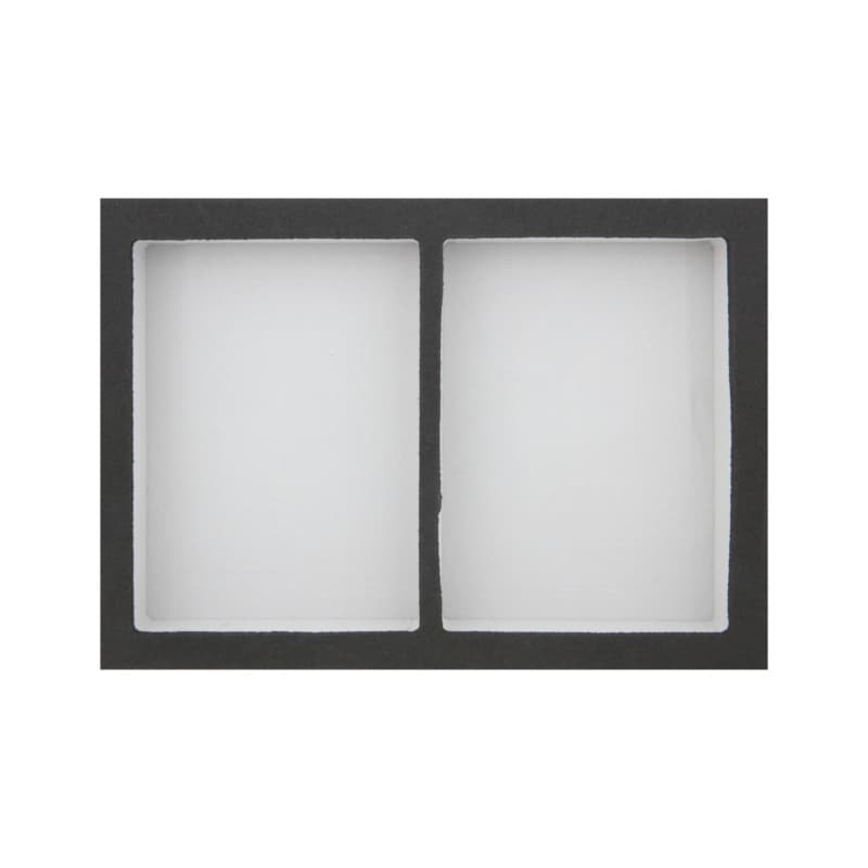RECA inlay, small parts compartment, 2 parts, empty, 283x196 mm