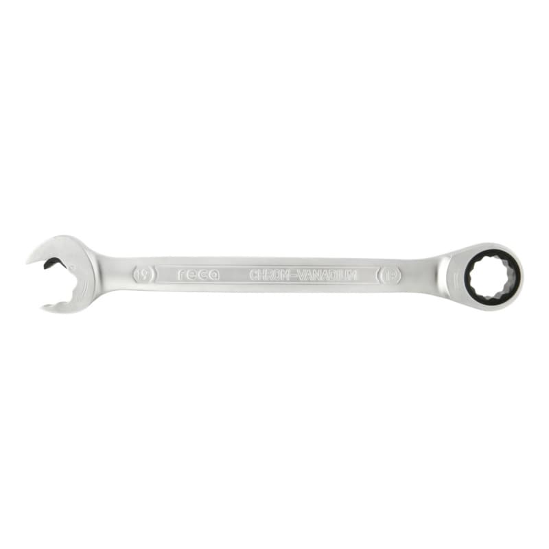 RECA Varius Plus ratchet spanner with jaw ratchet function AF 19