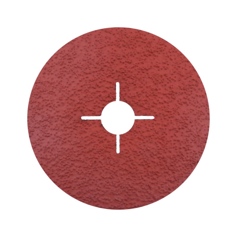 Vulcanised fibre disc, grain 36, ceramic abrasive grain 115 mm