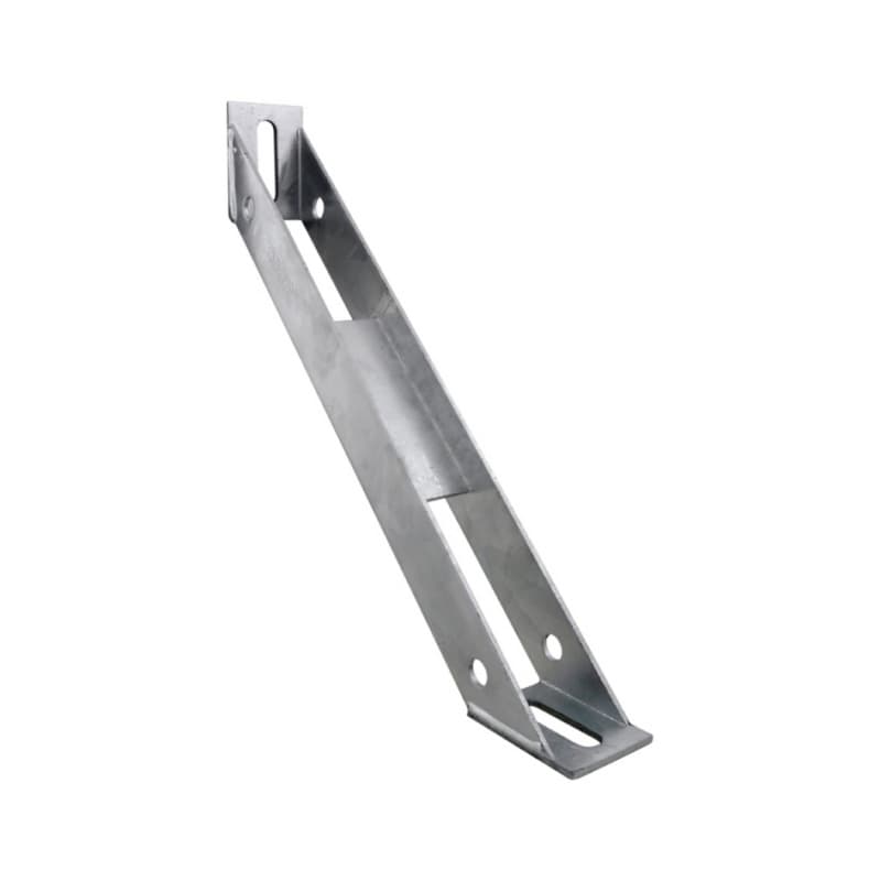 recamo toothed mounting rail bracket support, 45°, galvanised 41x41/38x40