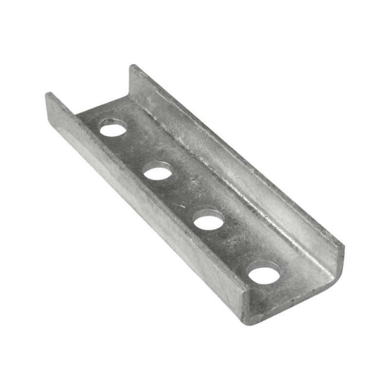recamo toothed mounting rail connector 164 mm length, zinc-plated, type 41