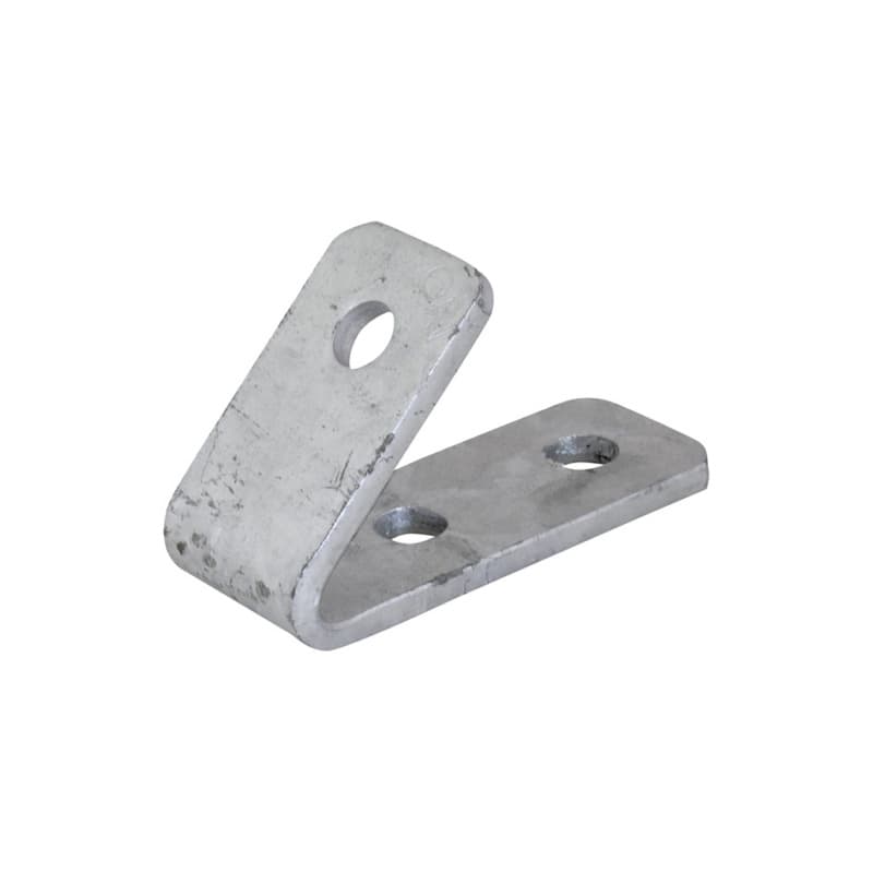 recamo toothed mounting rail angle connector, galvanised 45° 100x70mm
