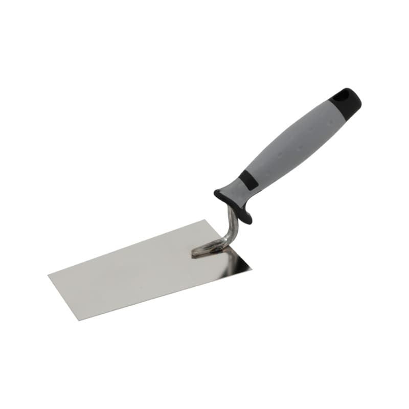 Swiss plastering trowels, stainless steel/2C soft handle, 140 mm