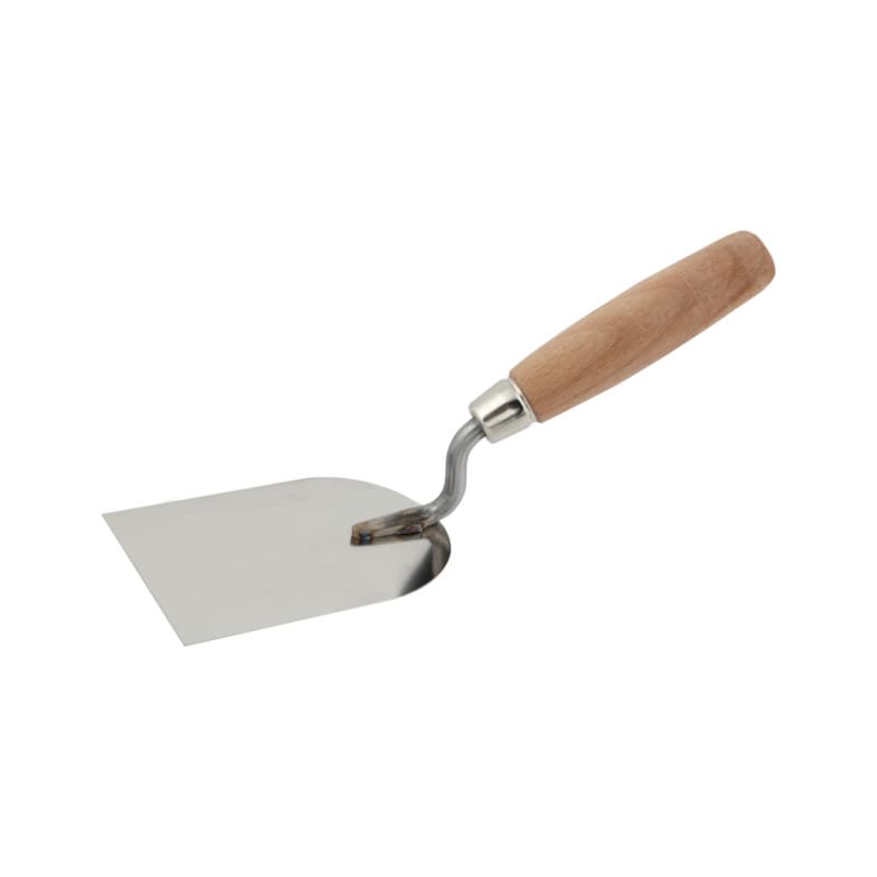 Plastering trowel, stainless steel/wooden handle, 40 mm