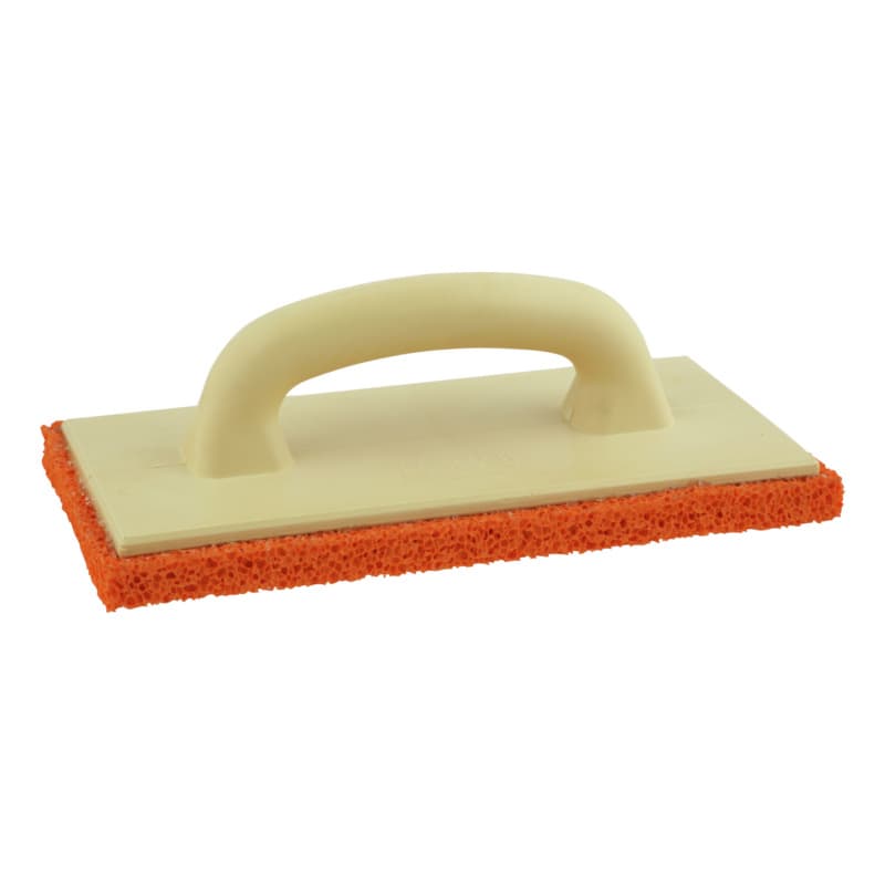 PU float with 20 mm orange sponge rubber pad, large-pored, 140x280 mm