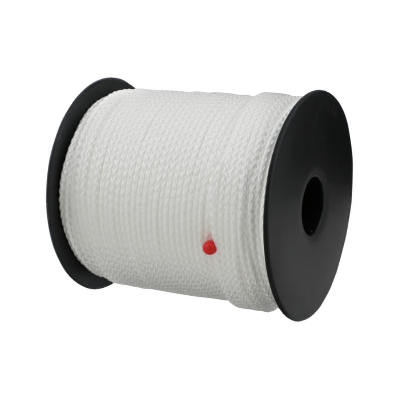 White polypropylene bricklayer cord, 3.0 mm thick, 100 m long