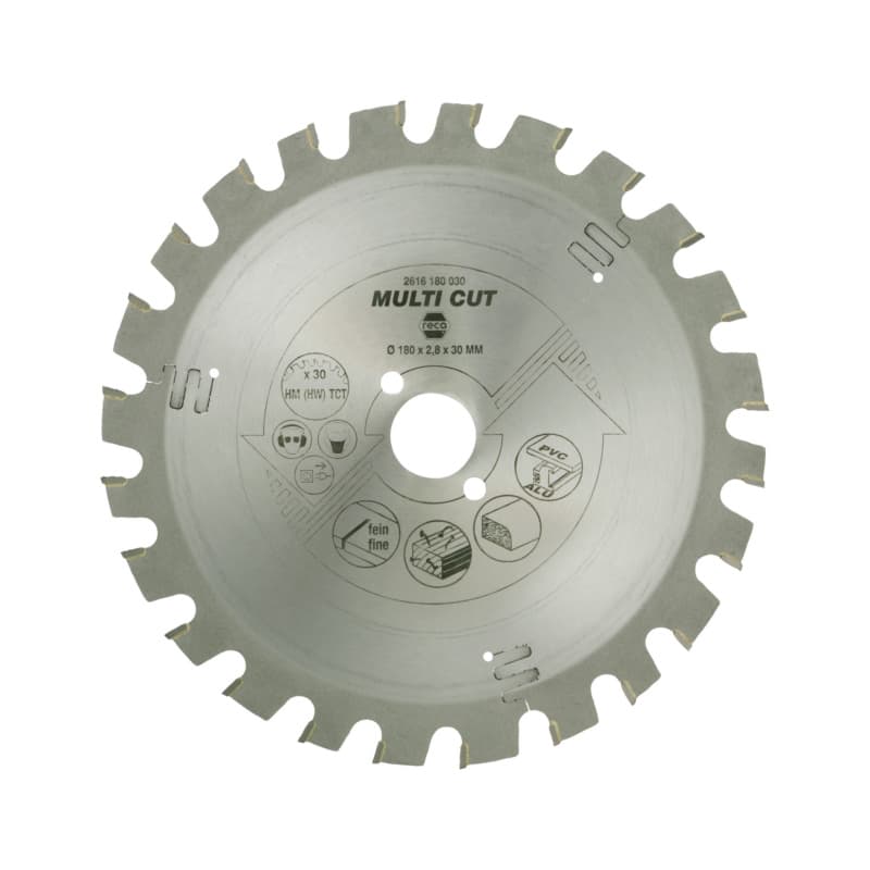 Multi Cut circular saw blade, 24 teeth, w red. ring to 16 mm, 150 x 2.8 x 20 mm