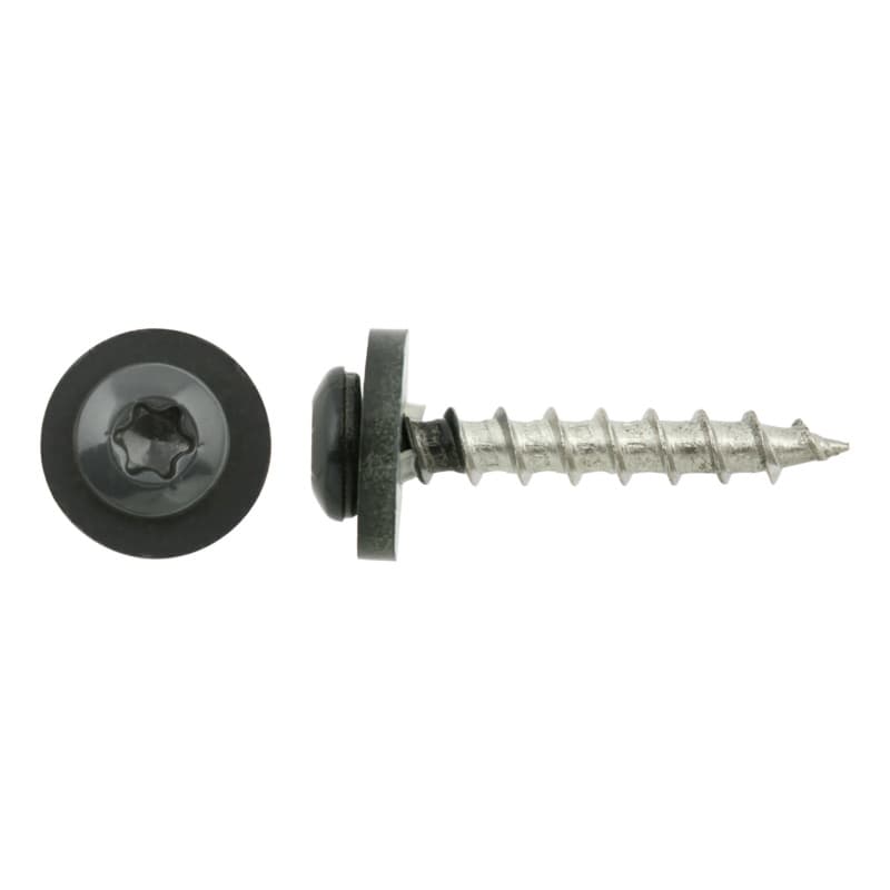 Cap-head window sill screw, A2, anthracite grey RAL 7016 3.9 x 25
