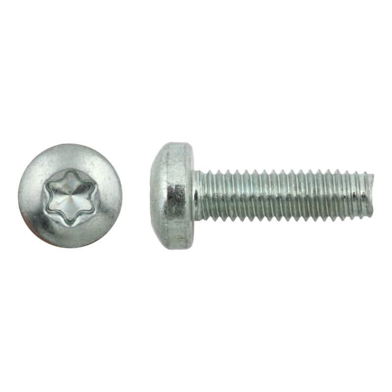 Self-tapping pan head screw, DIN 7500-PE, galvanised, TX 10 M3 x 6