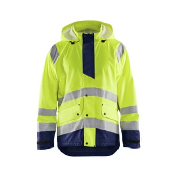High-visibility rain jackets
