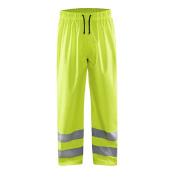 High-visibility rain trousers