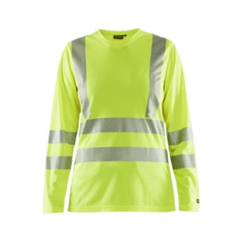 Wmn Hi-Vis LS Shirt w/ UV Prot 3485 1013