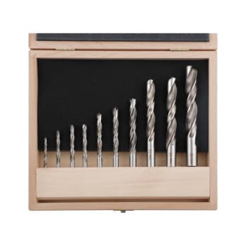 Twist wood drill bit sets