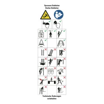Ersatzlabels für Leitern