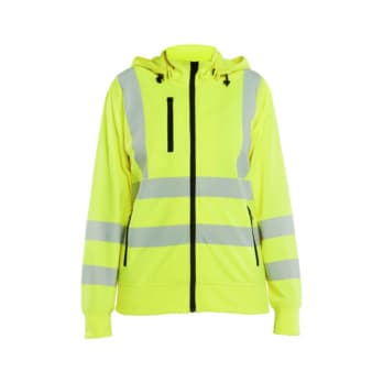 3574 2538 Women HiVis Sweatshirt w. removea. hood