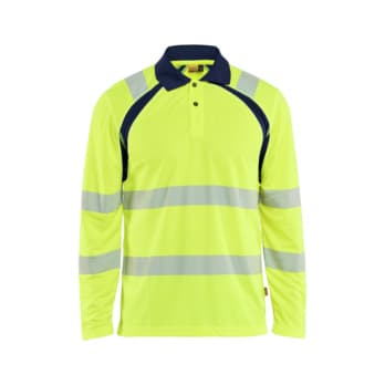 UV polo shirt HiVis long sleeve 3598 1013