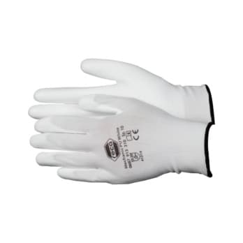 Assembly glove Mechanic PU white