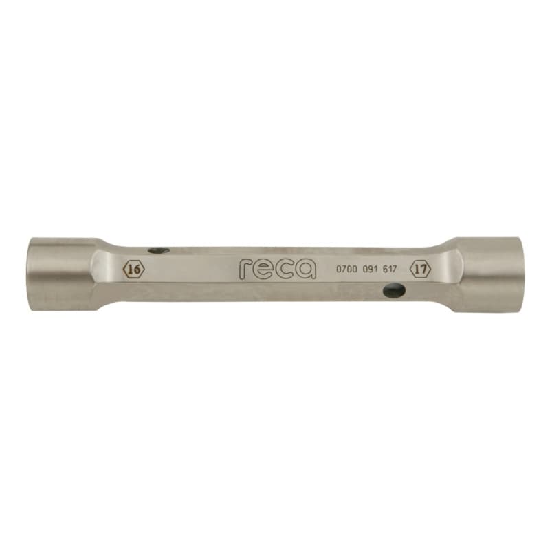 Double-ended socket wrench DIN 3110 16 x 17 mm