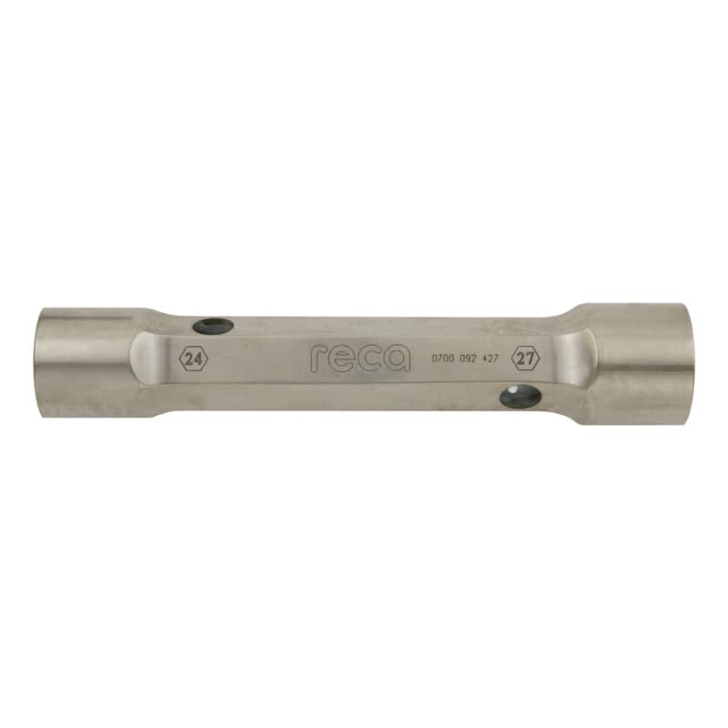 Double-ended socket wrench DIN 3110 24 x 27 mm