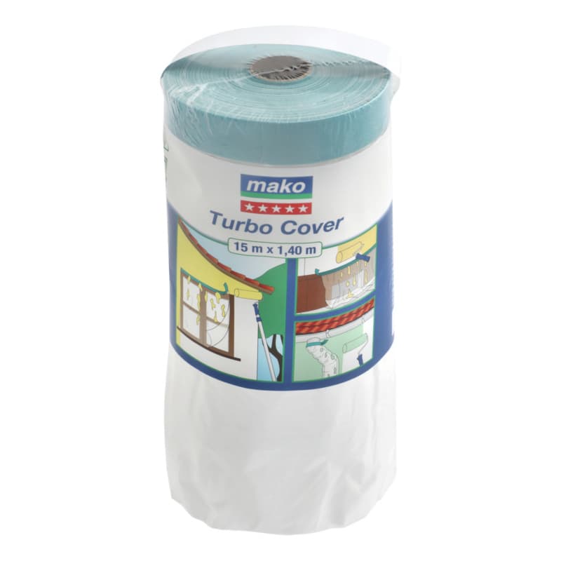 HDPE cover film with fabric tape, 10 µm, 1400 mm x 15 m