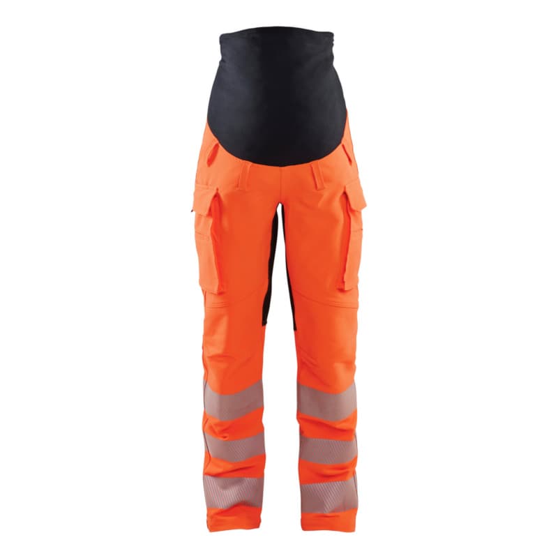 High Vis Umstandshose 4-Wege-Stretch High Vis Orange/Schwarz 7100 1642 5399 XXL