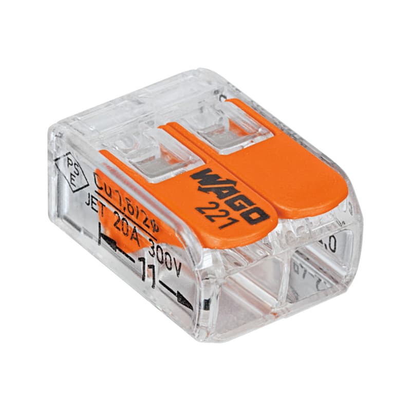 WAGO connection terminal, 2 conductors, 221-412 0.14-4 mm²