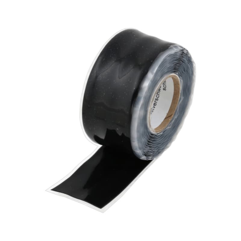 Self-fusing silicone tape, black 25.4 mm x 3 m