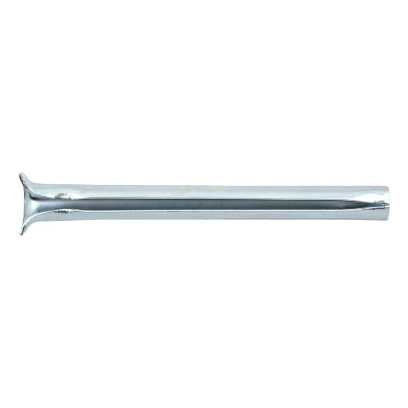 EPN nail sleeve, spring steel, galvanised, with beading 6 x 40 mm