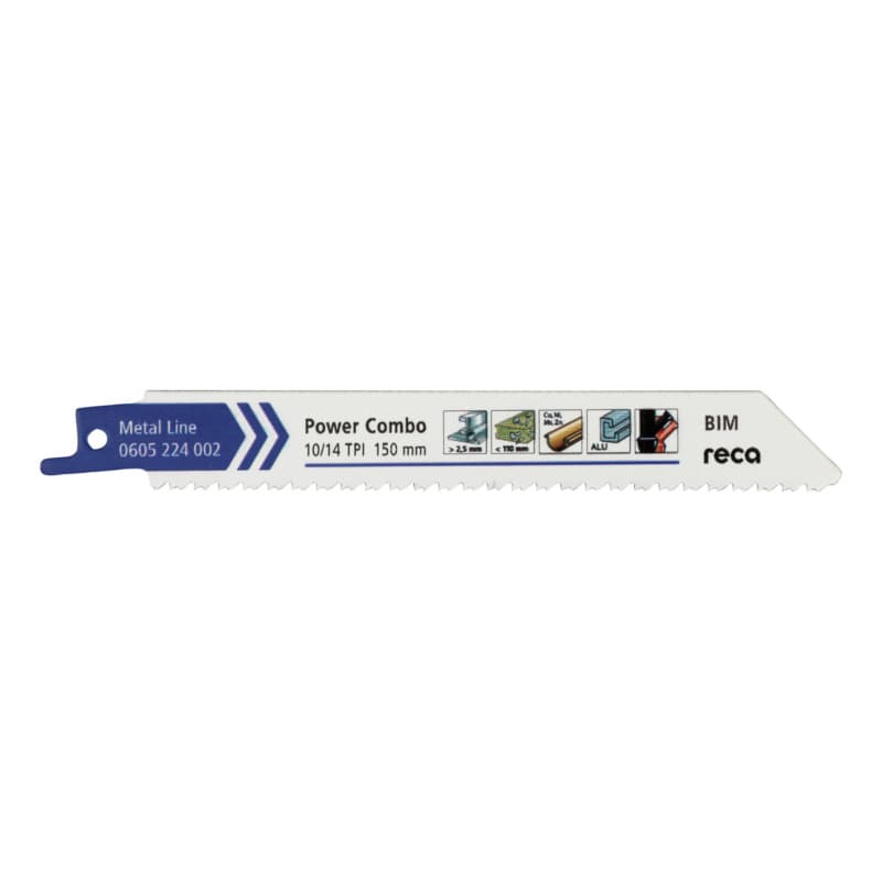 RECA sabre saw blade Power Combo 10/14 Metal Line length 150 mm