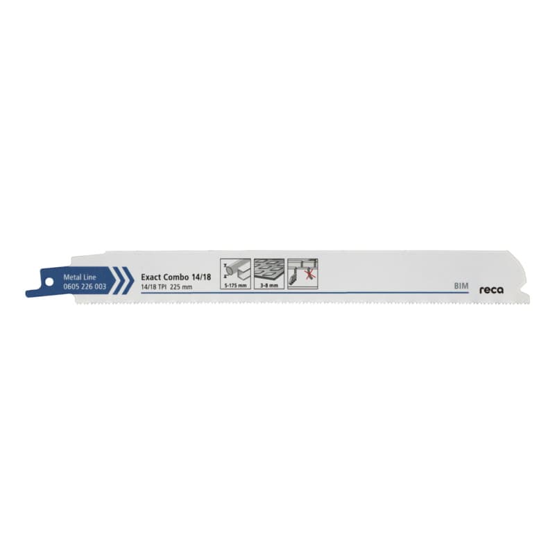 RECA sabre saw blade Exact Combo 14/18 Metal Line length 225 mm