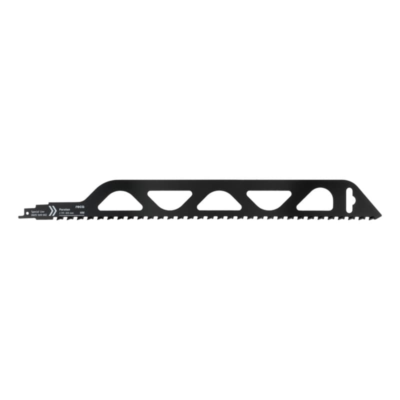 RECA sabre blade, Poroton, tooth pitch 2 TPI / ZpZ, Special Line length 455 mm