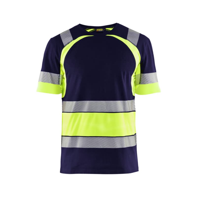 HiVis T-Shirt Navy Blue/Yellow 3421 1030 8833 5XL