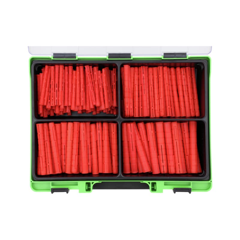 VISO perforated brick anchor assortment, 6x70 mm, 8x90 mm, 10x90, 12x90 mm