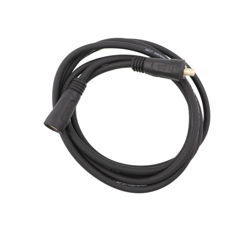 Connection cable, black, with bayonet mount, 3 m