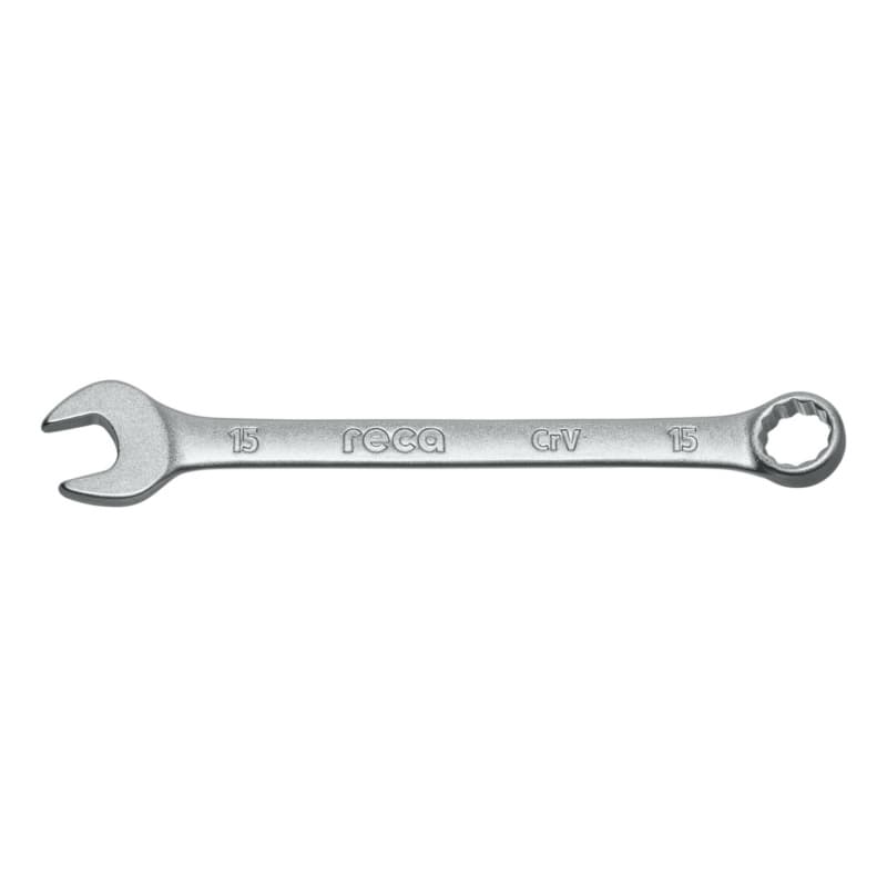 RECA combination wrench DIN 3113 angled 15 mm