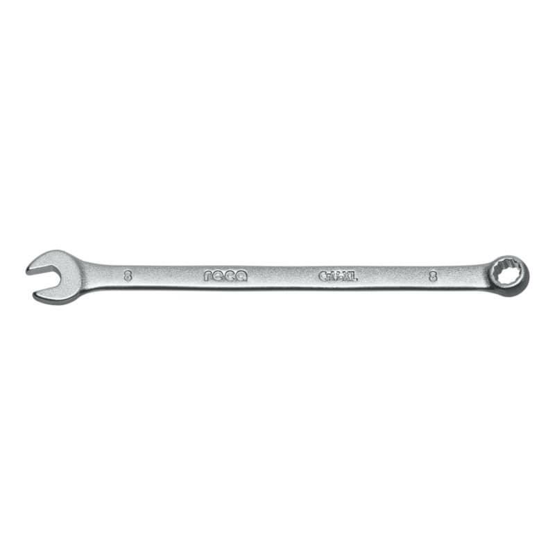 RECA combination wrench long DIN 3113 angled, long version 8 mm