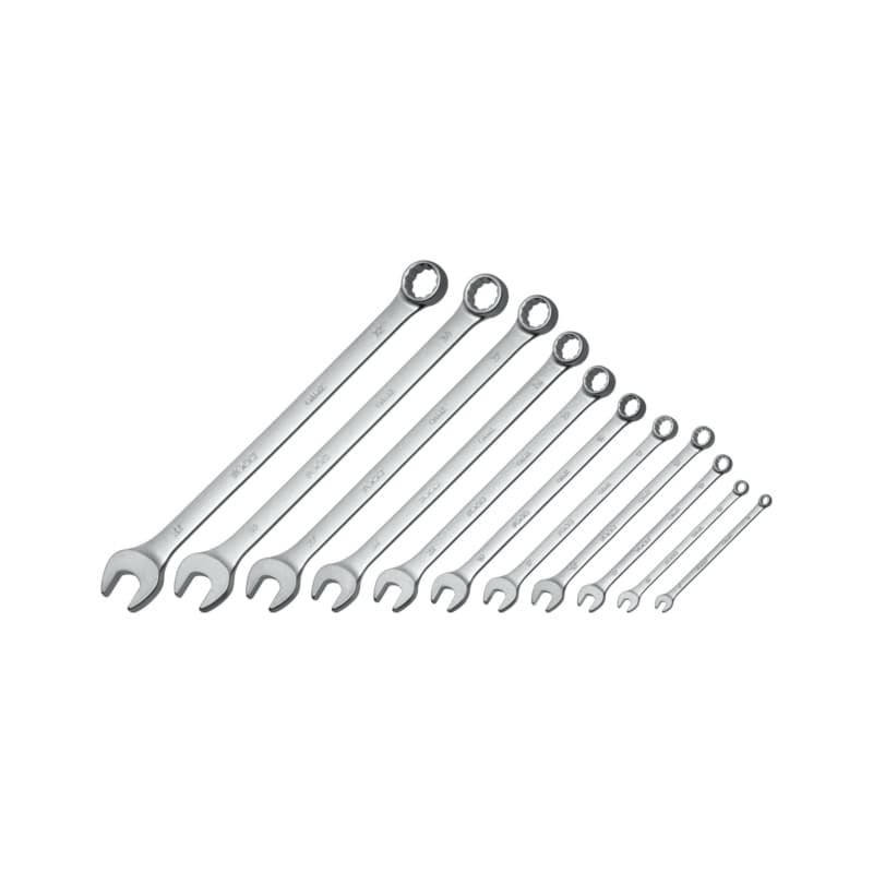RECA combination wrench set long version DIN 3113 11 pieces (size 8-32 mm)