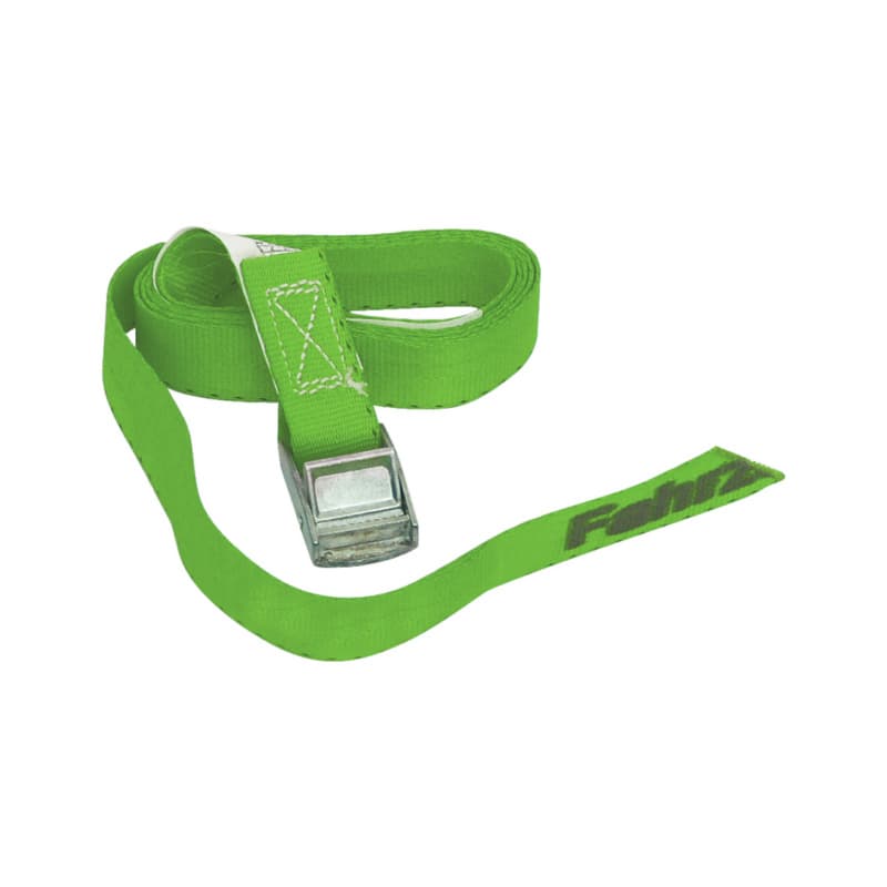 Cam buckle strap, 1,500 mm, one piece with closure, 220 daN tensile force