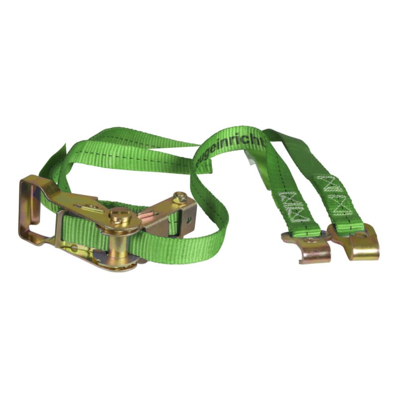 Ratchet strap, length: 1,050 mm, w/ 2 hooks for rod lashing tab, 2 pcs - 400 daN