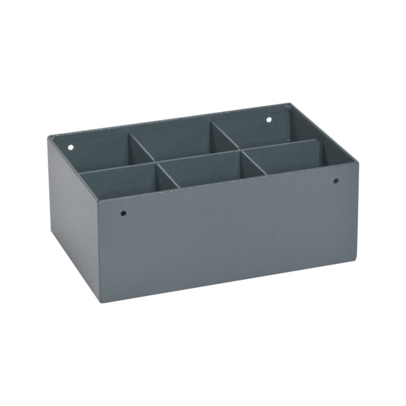 Spray can holder 6x 100x243x163 mm, RAL 7016 structure
