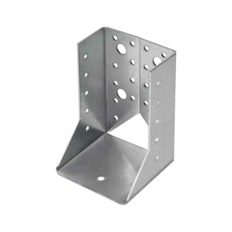 Joist hangers 80, angled inwards, galvanised steel, ETA-09/0021, 80x120x2.0