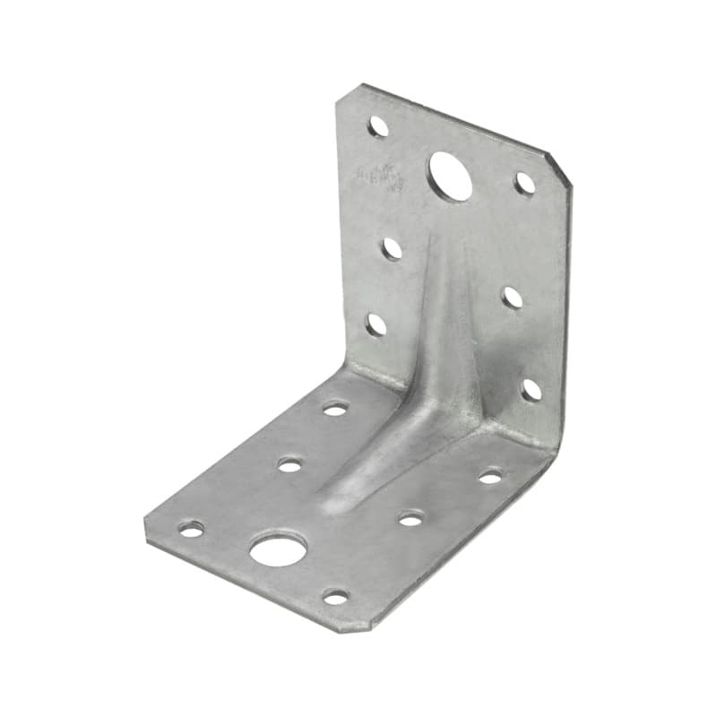 Angle connector with bar 70, galvanised steel, ETA-08/0183, 55x70x70x2.5